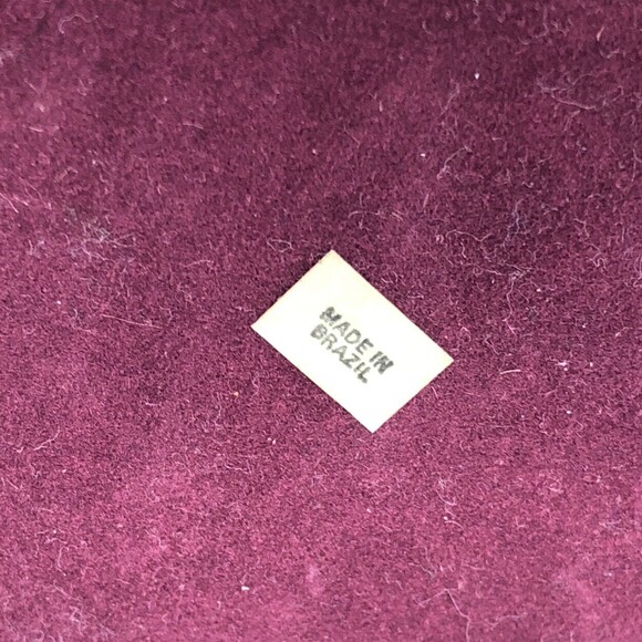 Hand Crafted Wood Trinket Box with Agate Stone Inlay Lid Artisan Made in Brazil - Picture 7 of 9